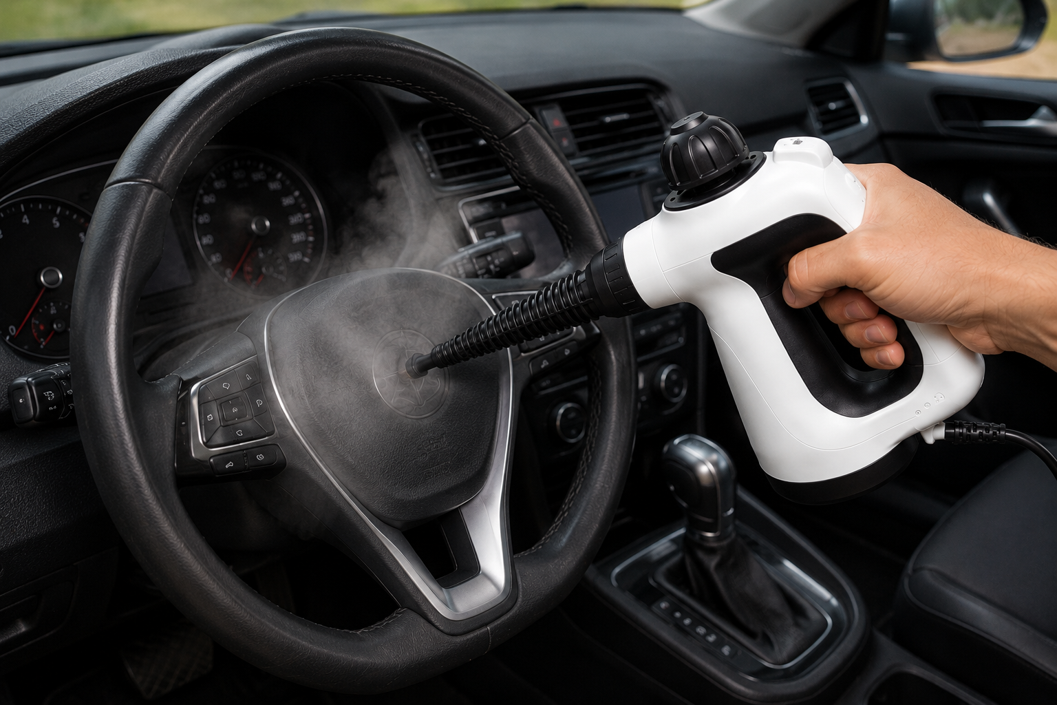 Limpador a Vapor Automotivo — limpeza interna